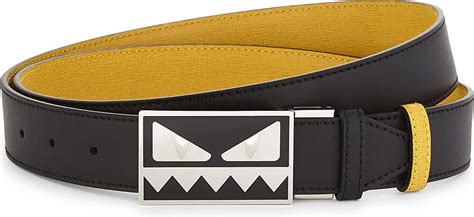 fendi monster face belt|authentic men's fendi belt.